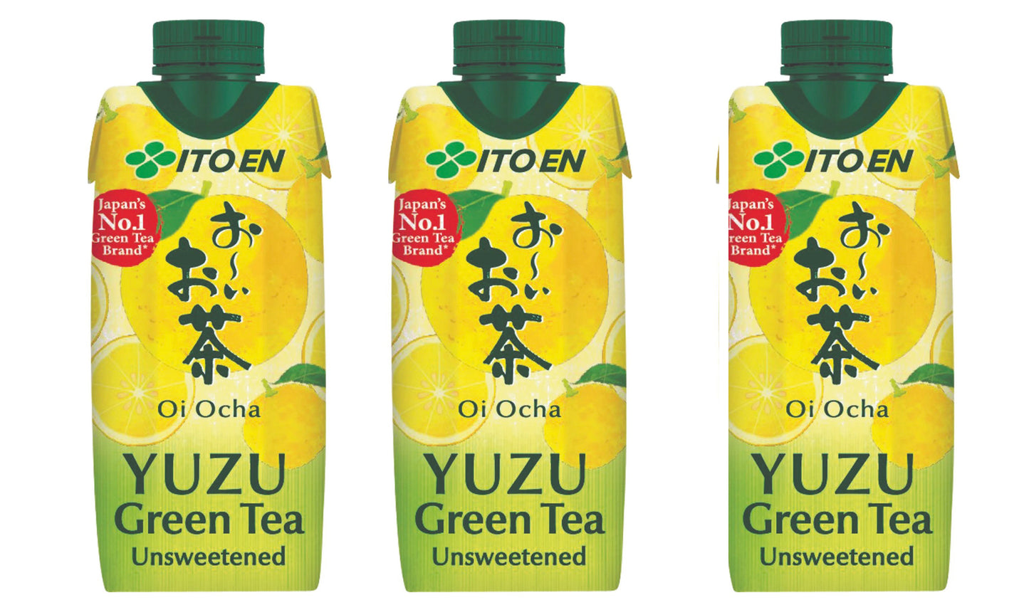 3 x ITOEN OI OCHA YUZU GREEN TEA 330ML / 3'er Bundle