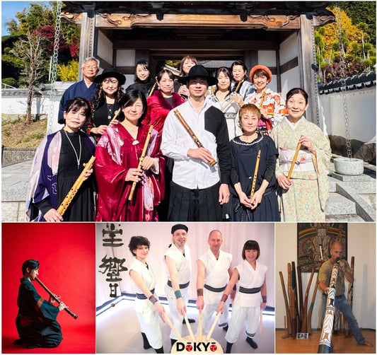 Ein besonderes Klangerlebnis am 18.7.2026: Shakuhachi, japanische Trommeln und australische Didgeridoos