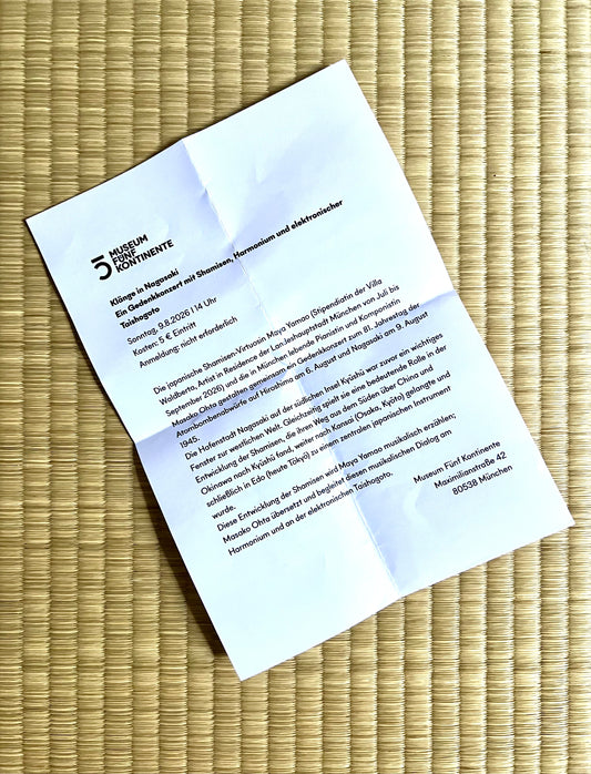 Gedenkkonzert: „Klänge in Nagasaki“ im Museum Fünf Kontinente