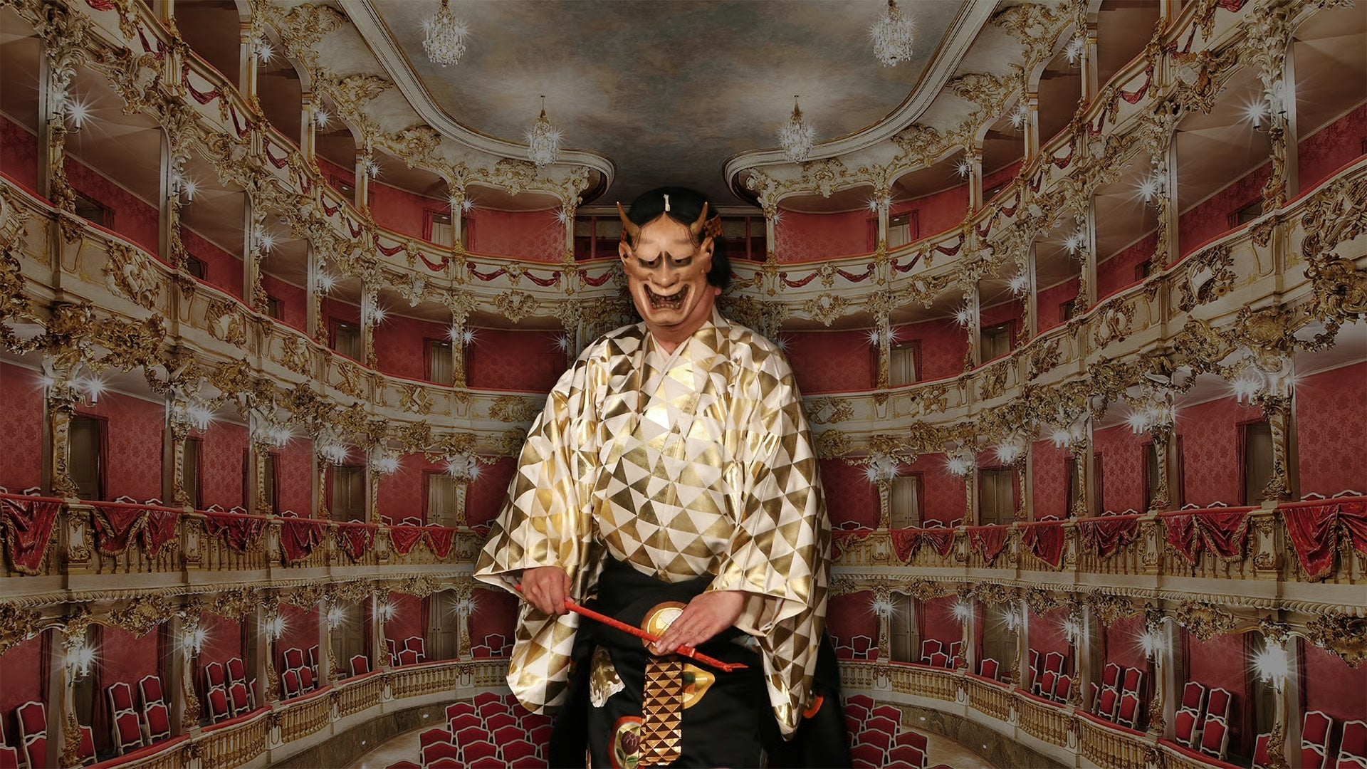 Japanisches Nō-Theater im Cuvilliés - Bildrechte: Bayerische Schlösserverwaltung / Foto: Philipp Mansmann